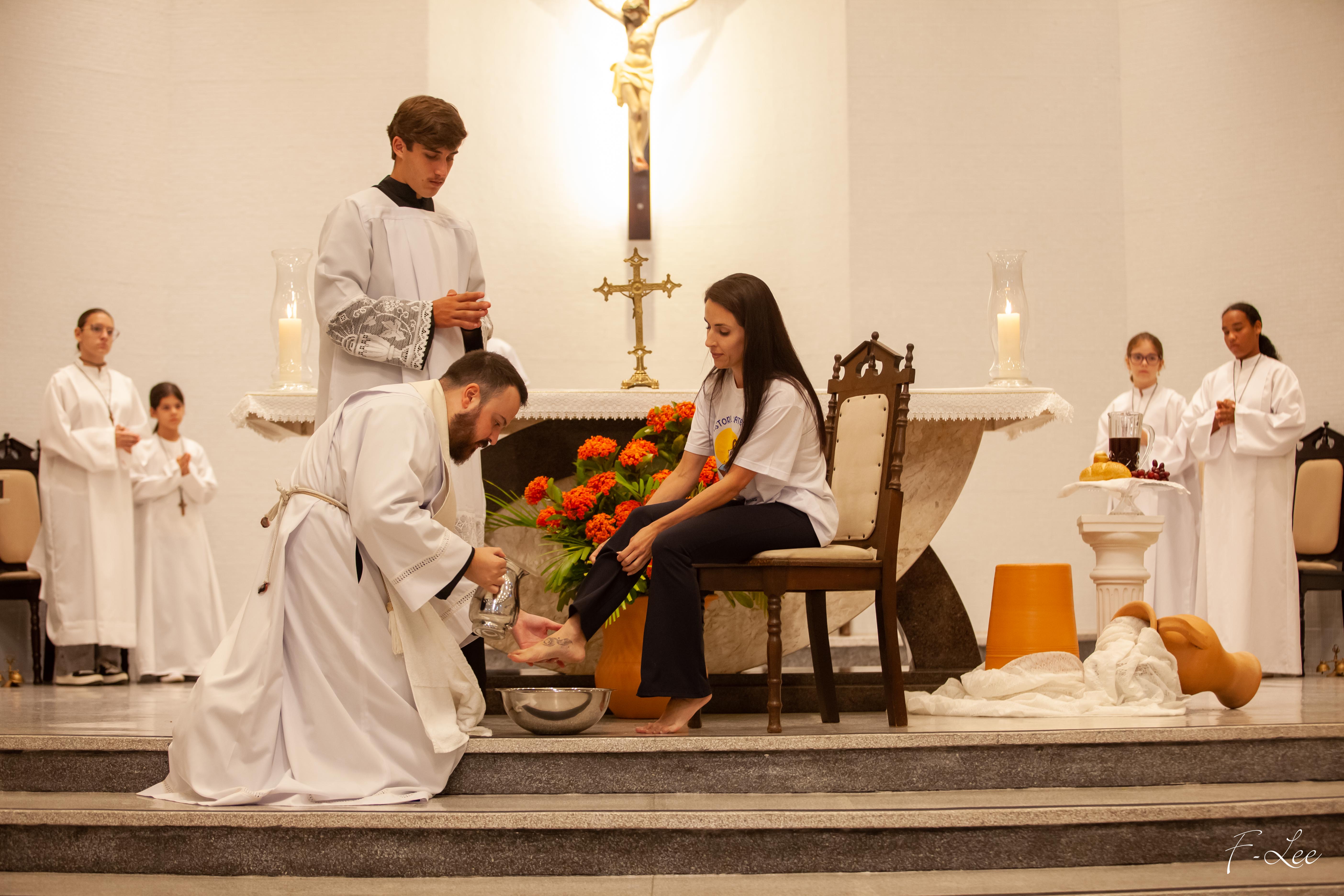 Santa Missa - Lava Pés, Sertão dos Corrêas, em Tubarão, SC.