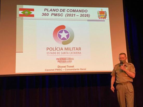 Chefe do Estado-Maior-Geral PMSC apresenta Plano 360