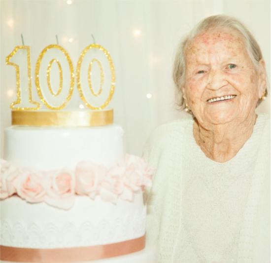 Mulher completou 100 anos em Tubarão