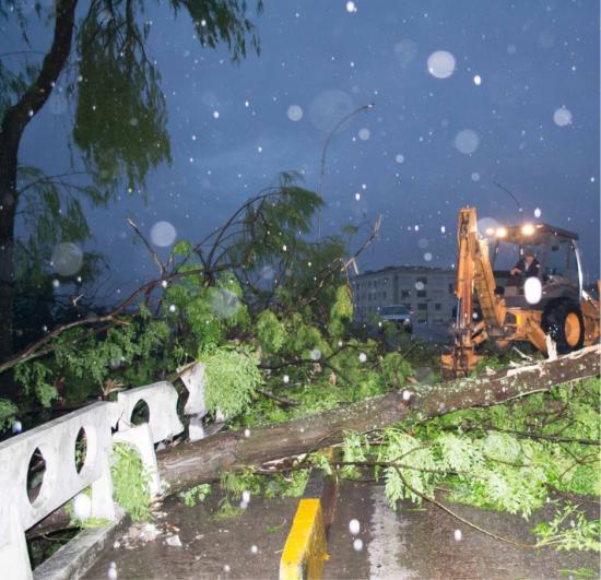 Forte Tempestade em Tubarão, SC.