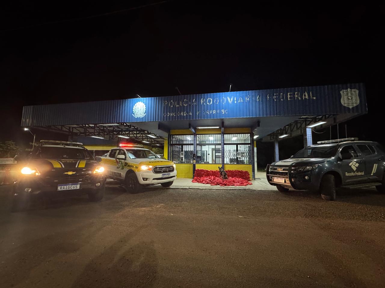Cães de faro da PRF confirmaram a presença da droga