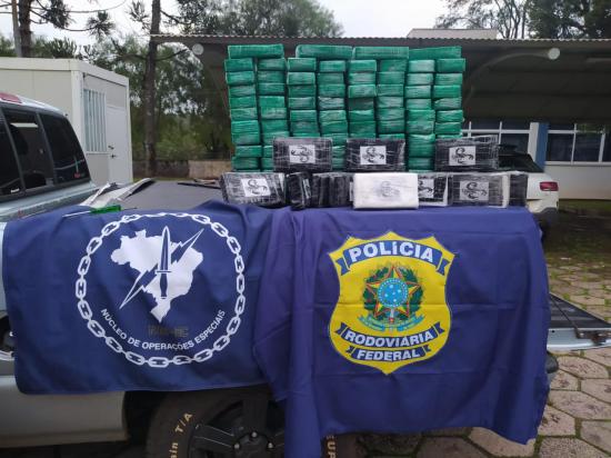 PRF apreende carga milionária de cocaÃ­na